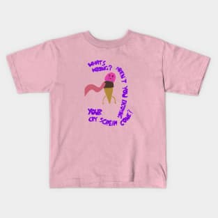 Cry Scream Cone Illustration Kids T-Shirt